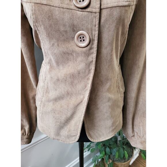 Erin London Womens Brown Single Breasted Three Buttons Front Coat Size Medium - Picture 4 of 13